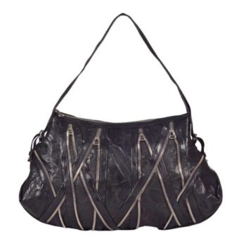 Balmain XL Zipper Bag in Black